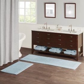 100% Cotton Tufted 3000 GSM Reversible Bath Rug (Color: as Pic)